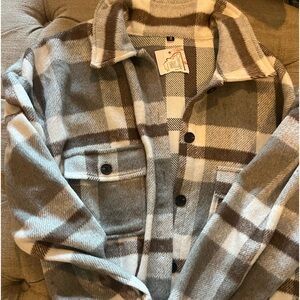 90’s fuzzy button up